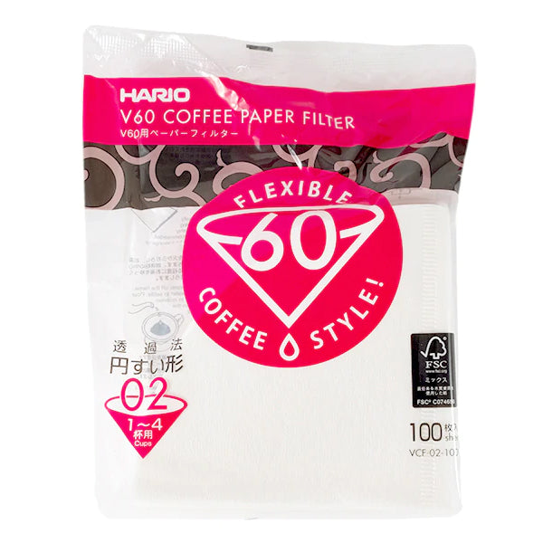 hario v60 bleached white coffee filter