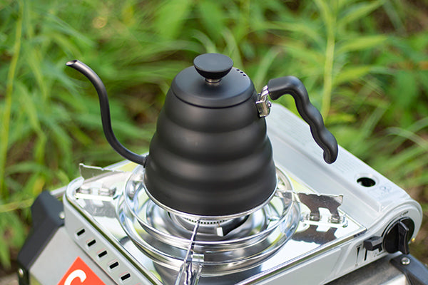 how to make coffee while camping hario buono kettle