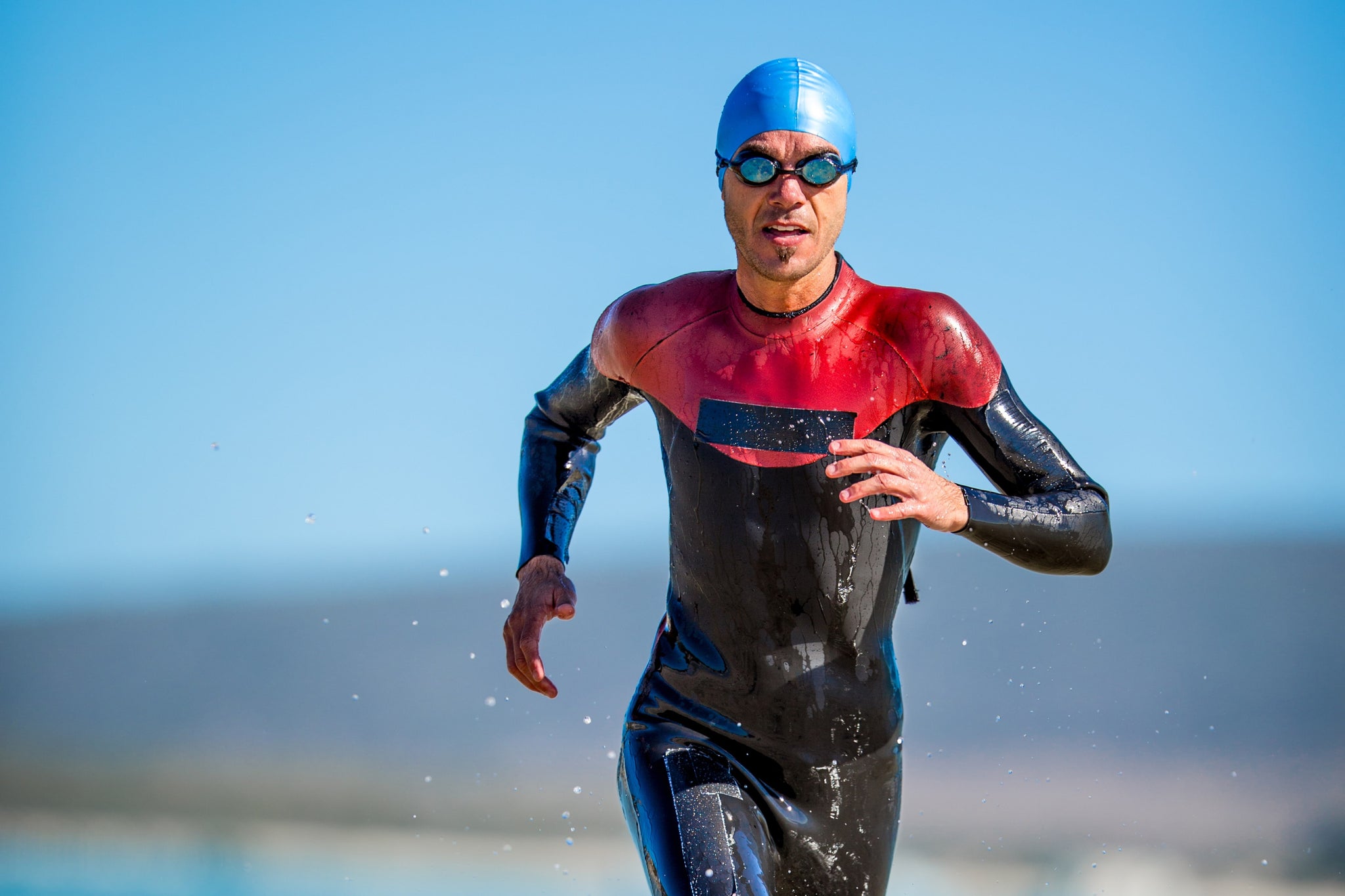 Triathlete reaping the benefits of beta-alanine during a triathlon