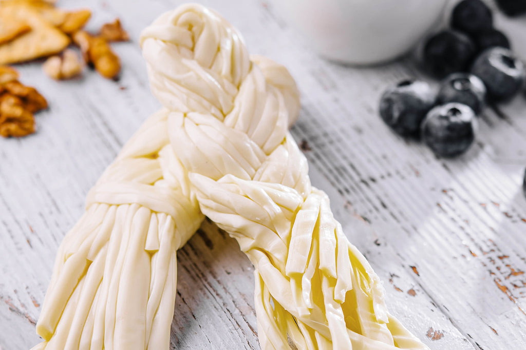 Gamer foods: traditional handmade Slovakian Korbáčik string cheese