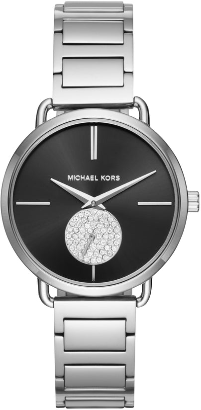 michael kors portia silver watch