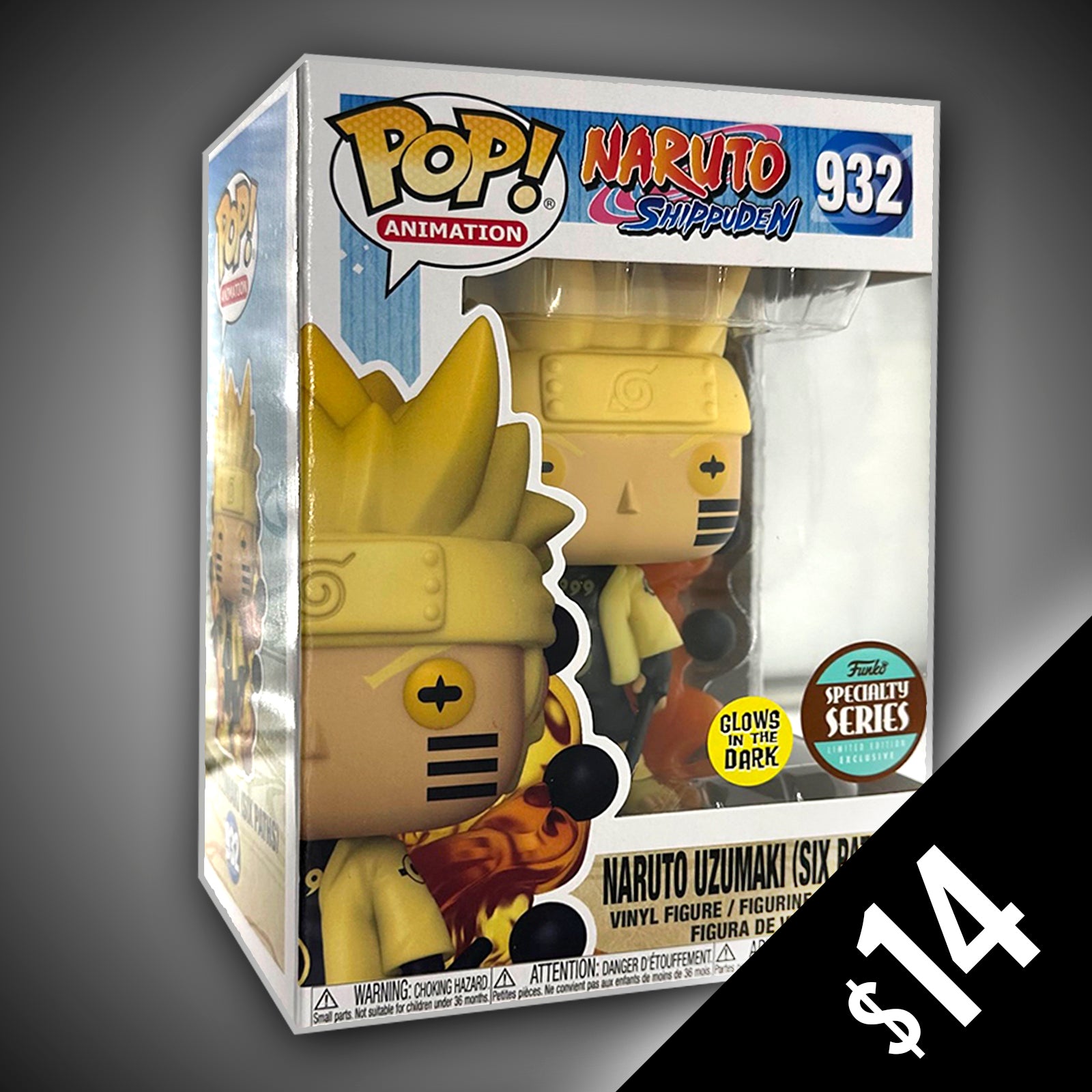 Funko Pop! Naruto Shippuden: Naruto Uzumaki (GITD) (Six Paths) #932