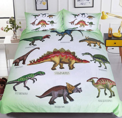 Kids Dinosaur Quilt Doona Cover