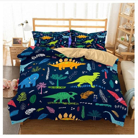 Dinosaur Quilt Cover T Rex Doona Bed Cover