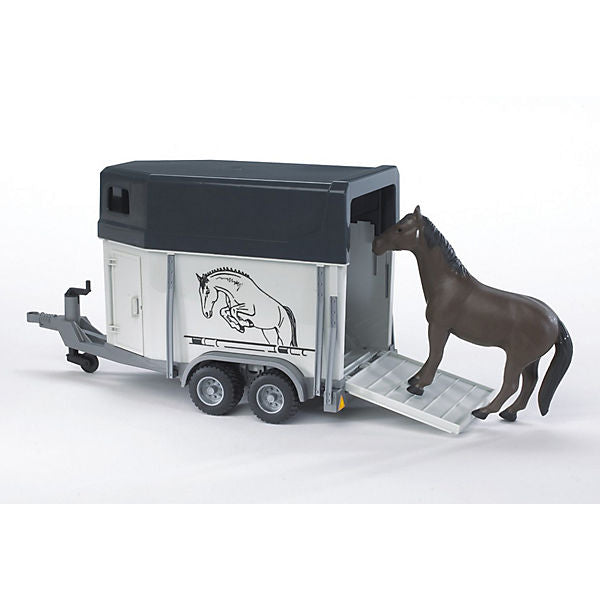 BRUDER 02028 Horse Trailer with Horse 