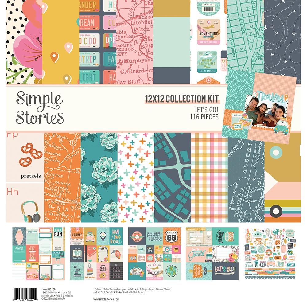 Simple Stories Let's Go! 12"x12" Collection Kit (LET17700)