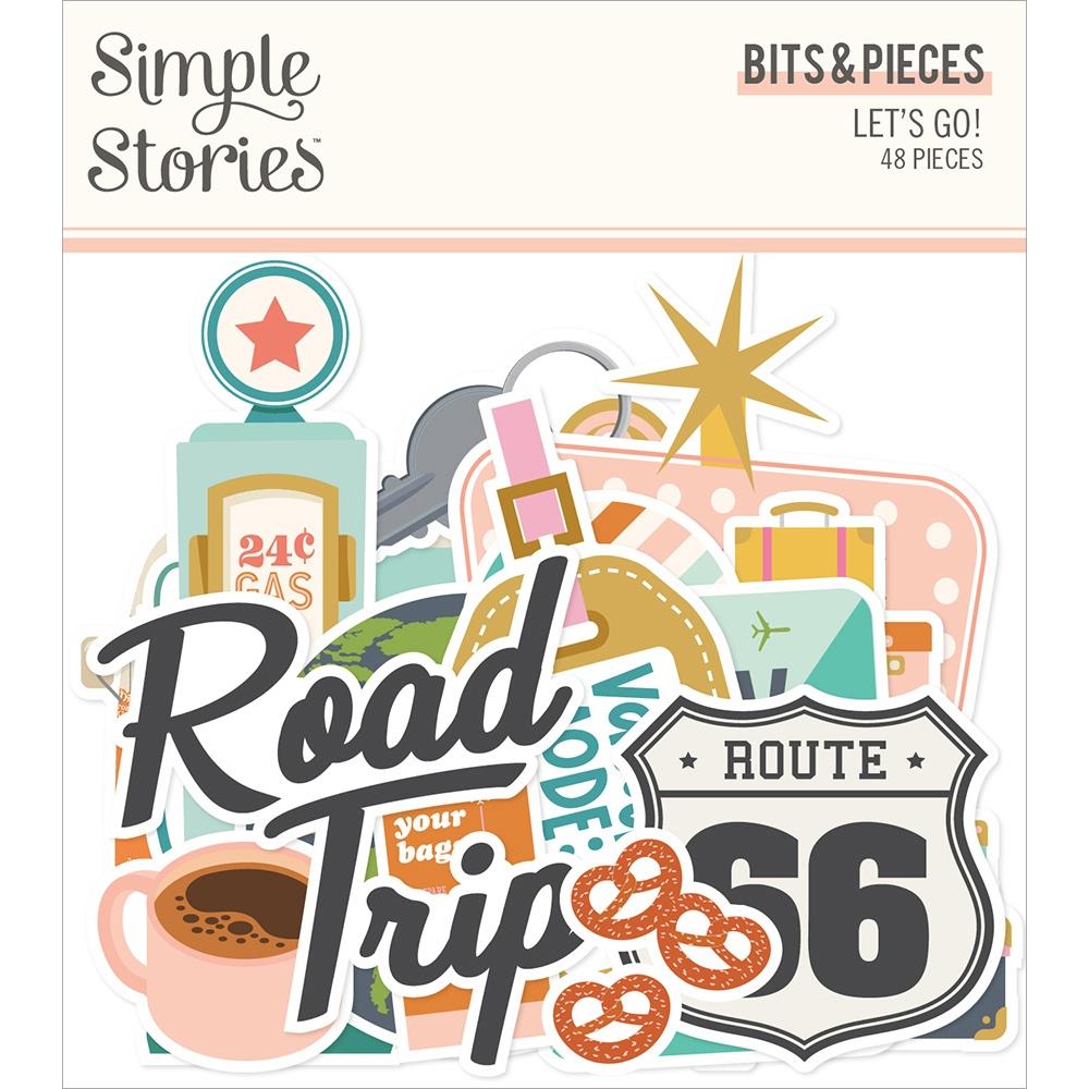 Simple Stories Let's Go! Bits and Pieces Die Cuts (LET17717)