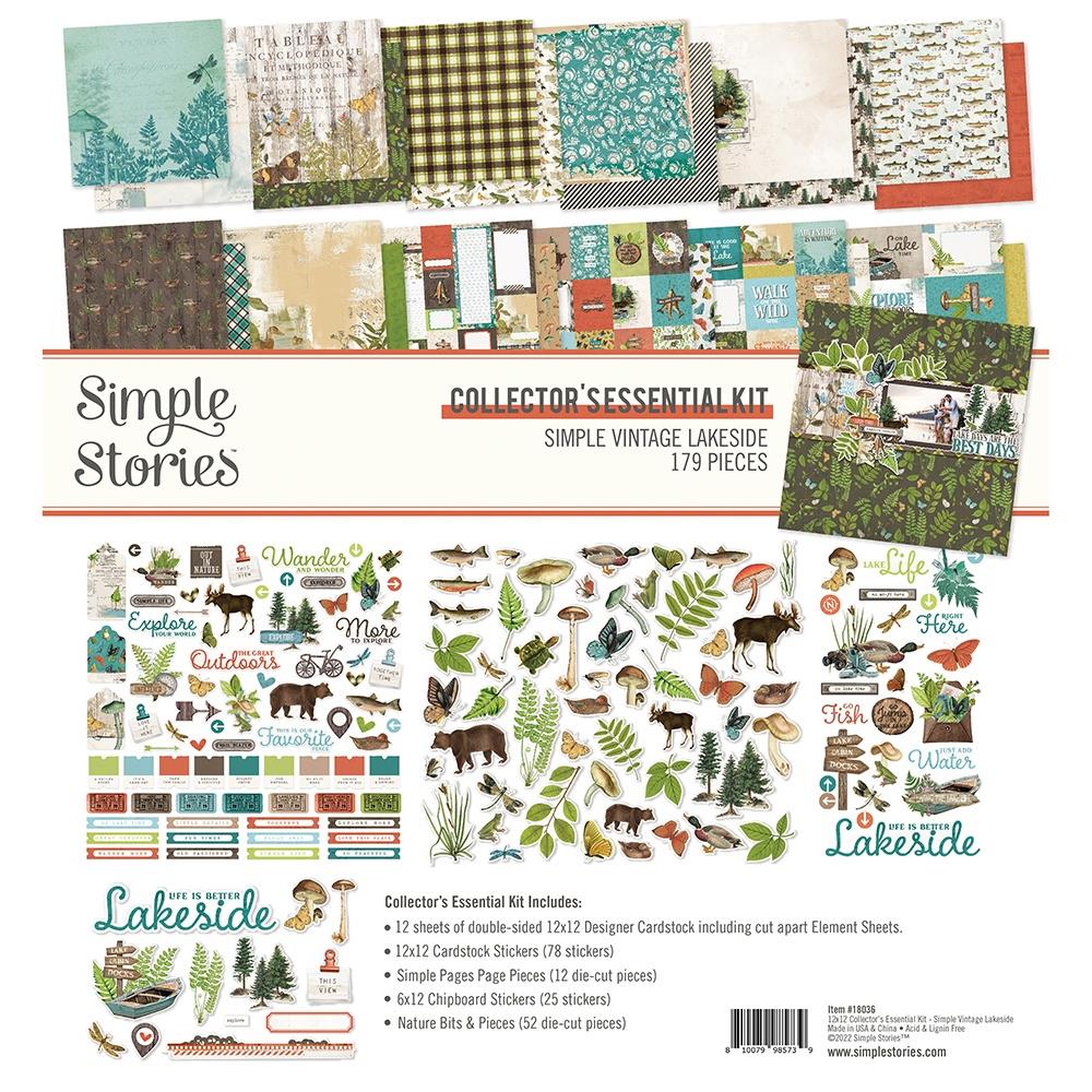 Simple Stories Simple Vintage Lakeside 12"x12" Collector's Essentials (SVLA8036)