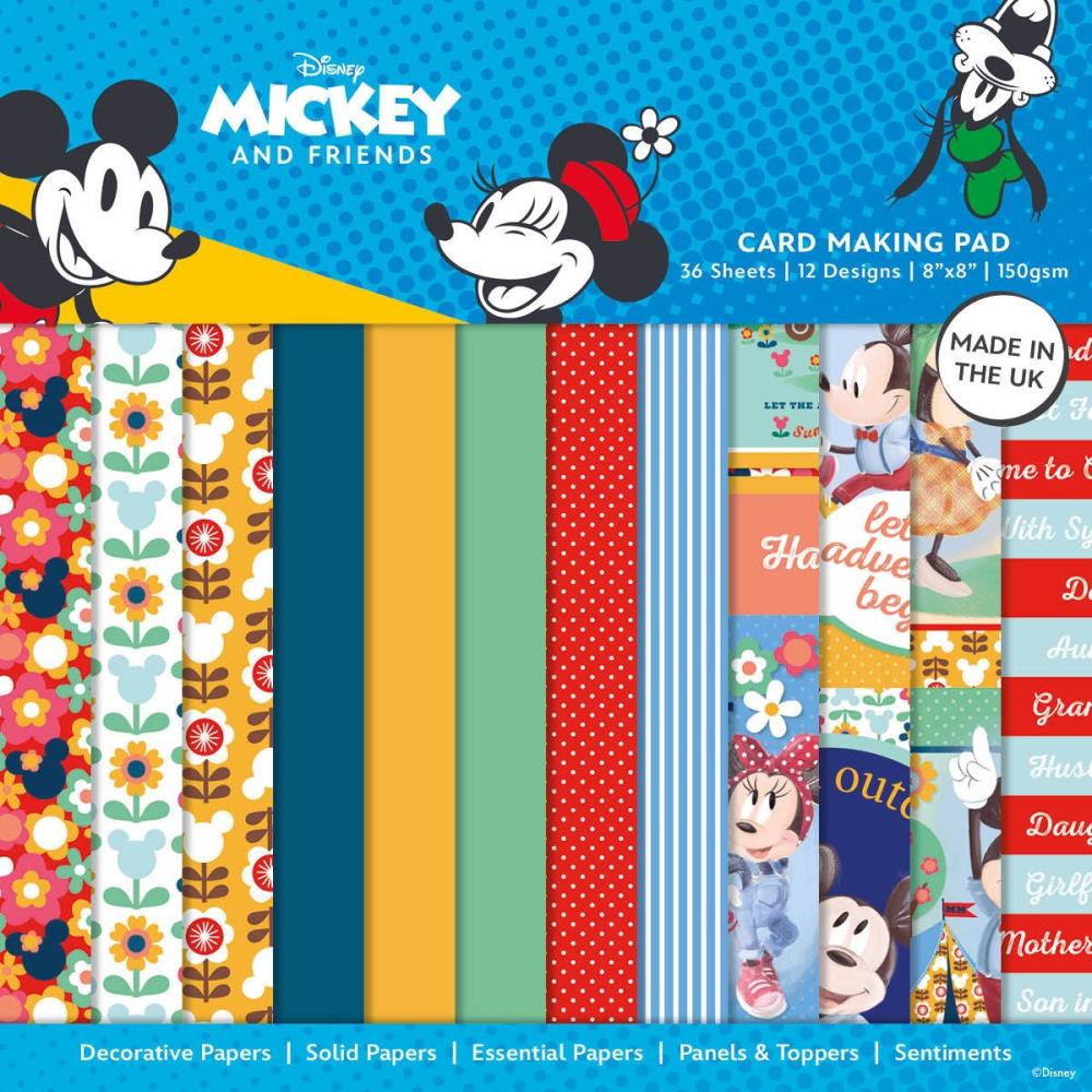Creative Expressions Creative World Of Crafts Disney 8"x8" Card Making Kit: Mickie and Minnie (DYP0015)