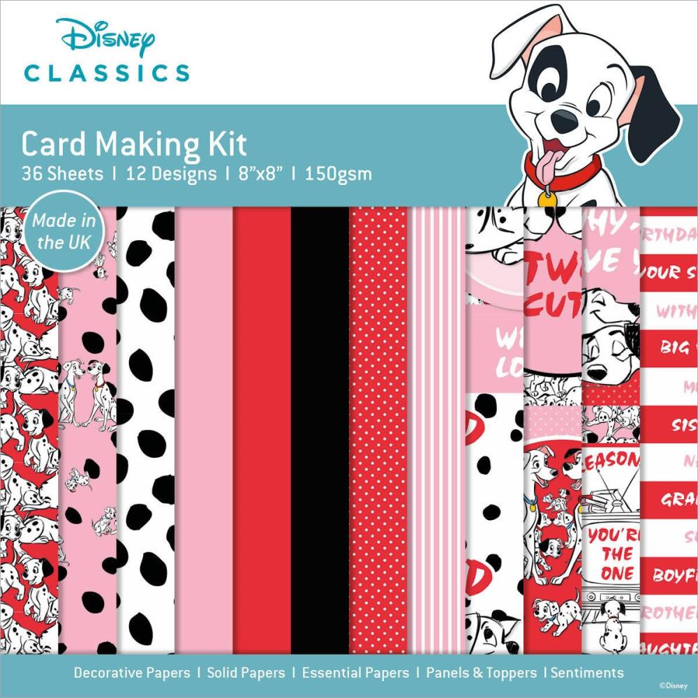 Creative Expressions Disney Classics 8"x8" Card Making Kit: 101 Dalmations (DYP0017)