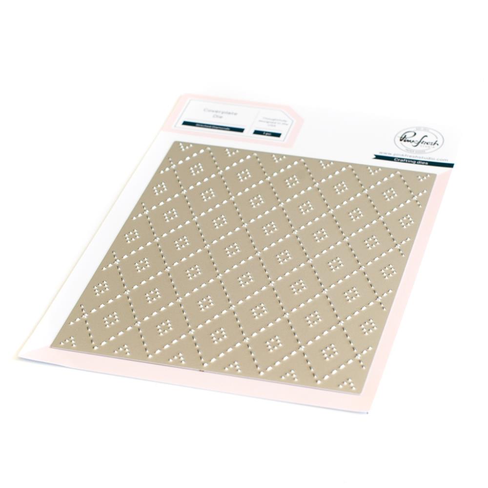 Pinkfresh Studio Die Set: Stitched Diamond Cover Plate (PF152522)