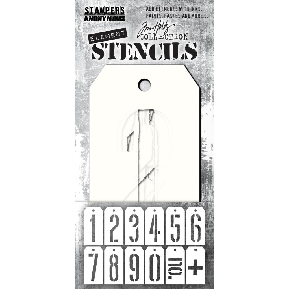 Tim Holtz Element Stencils: Mechanical, 12/Pkg (EST001)