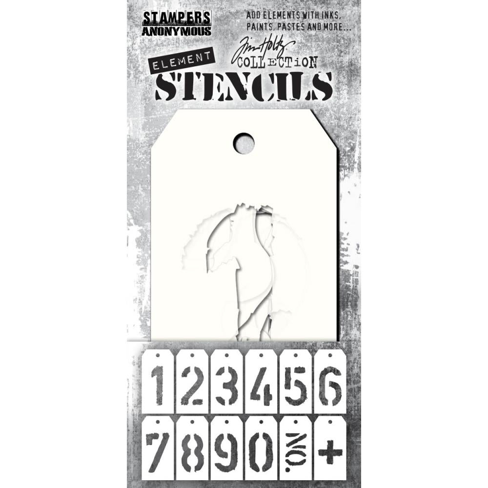 Tim Holtz Element Stencils: Freight, 12/Pkg (EST002)