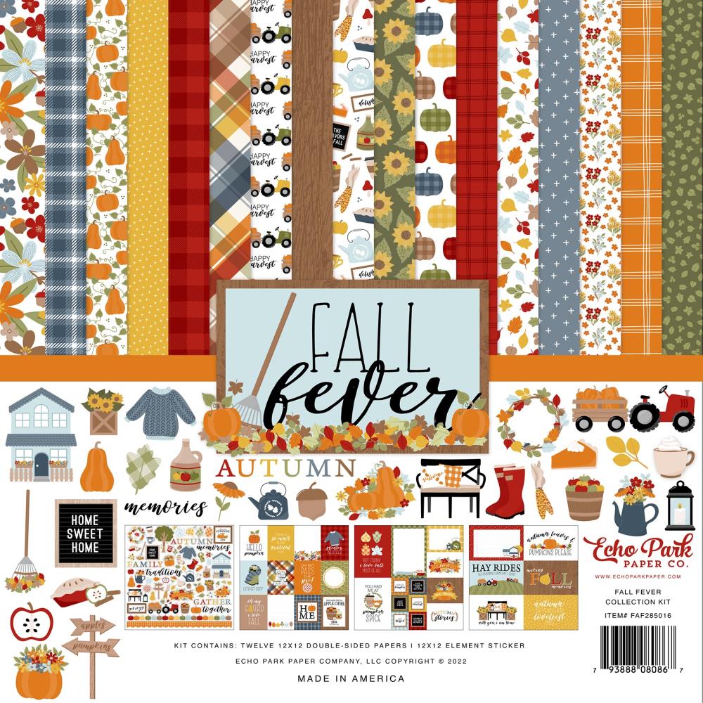 Echo Park Fall Fever 12"x12" Collection Kit (AF285016)