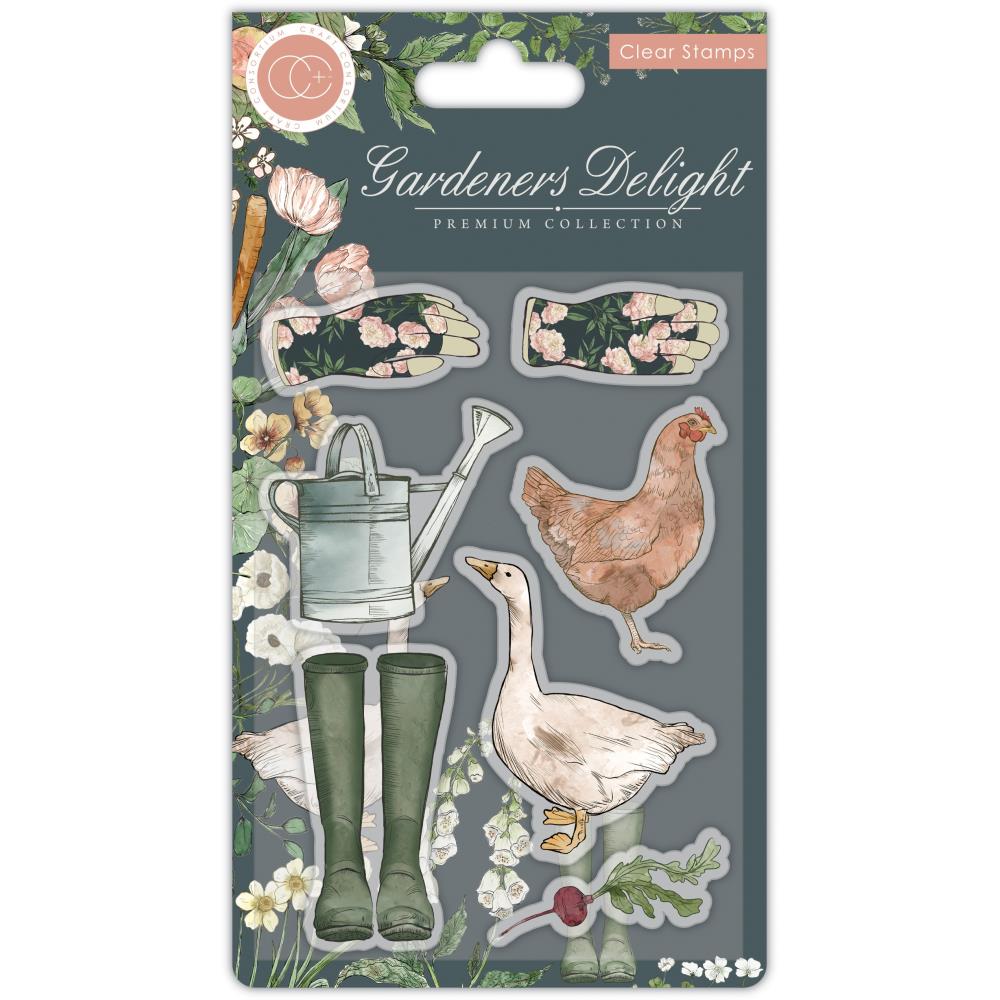 Craft Consortium Gardeners Delight A5 Clear Stamps (CSTMP079)