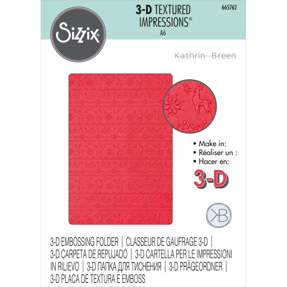 Sizzix 3D Textured Impressions: Winter Sweater, by Kath Breen (665762)