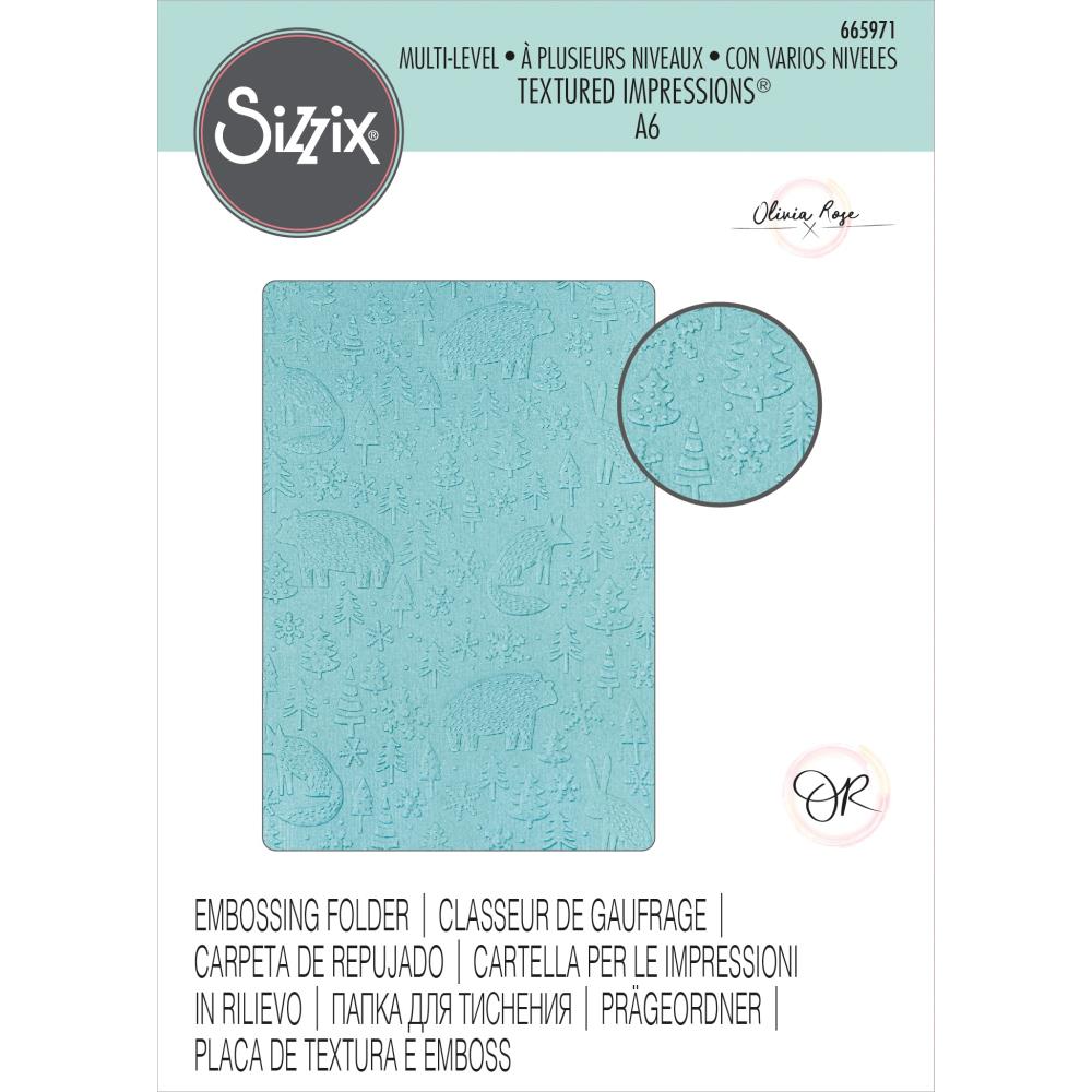 Sizzix Multi-Level Textured Impressions: Nordic Pattern, by Olivia Rose (665971)