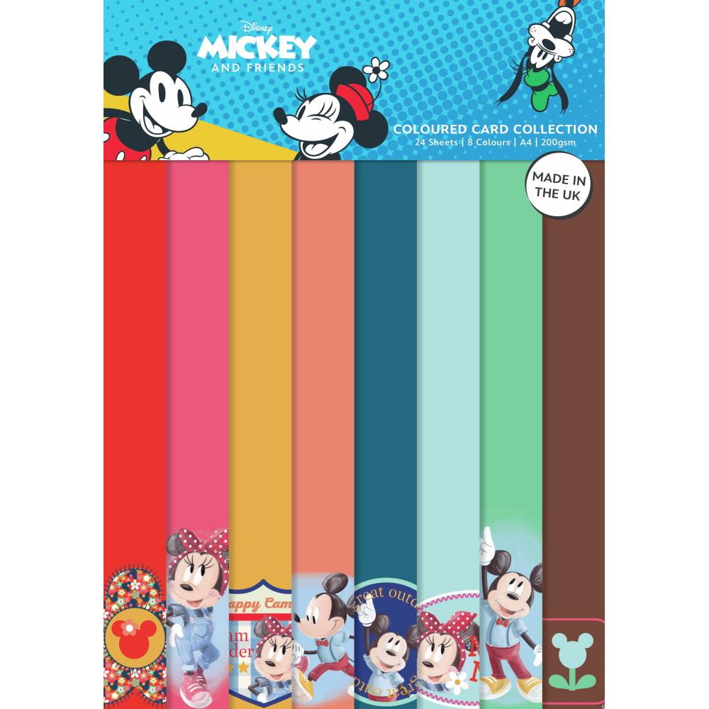 Creative Expressions Disney A4 Coloured Card Pack: Mickey and Minnie (DYP0040)