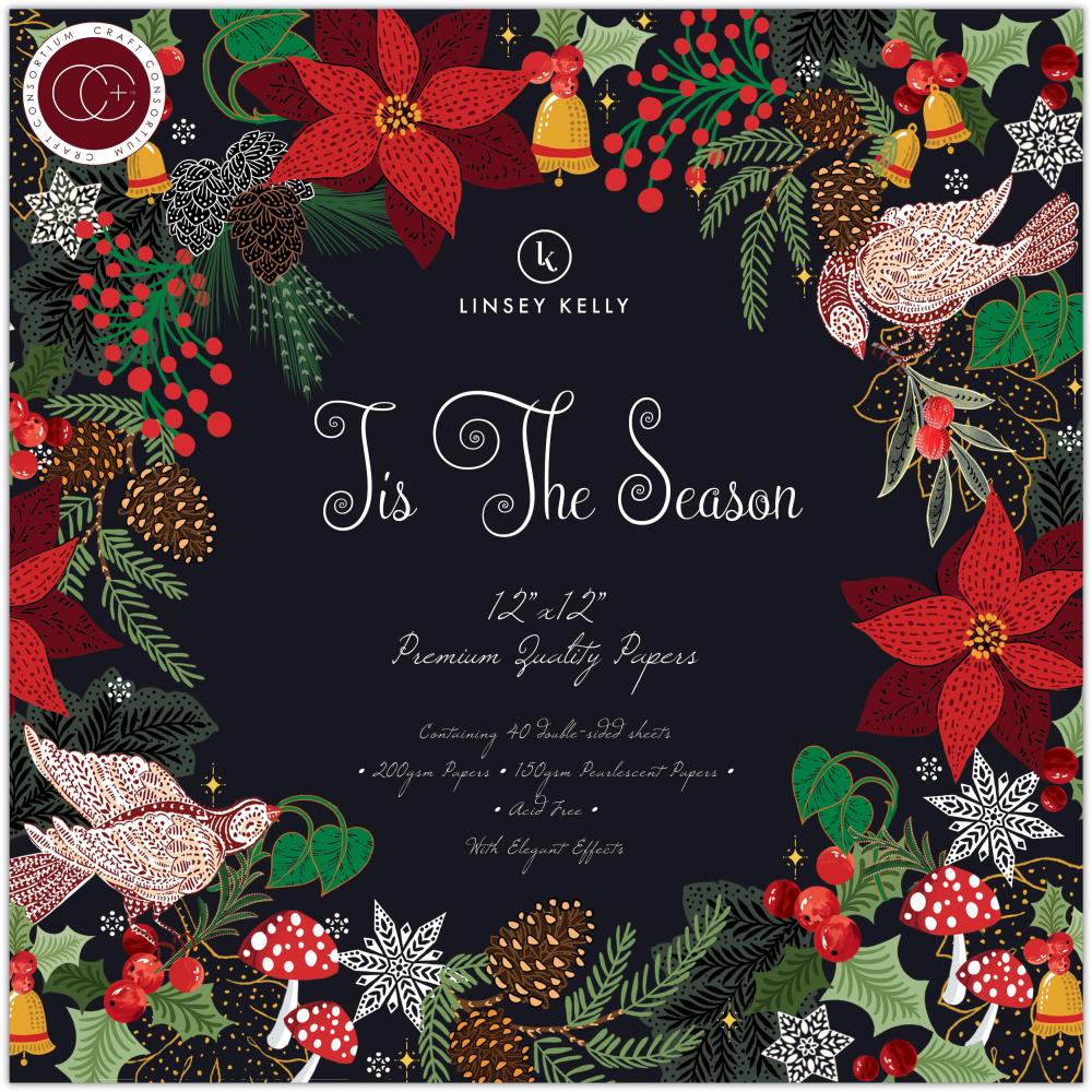 Craft Consortium Tis The Season 12"x12" Double Sided Paper Pad (PAD038)