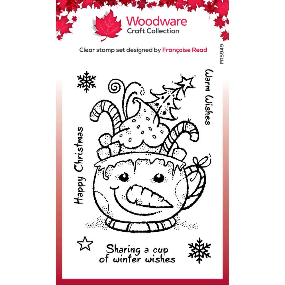 Woodware 4"x6" Clear Stamp: Frosty Cup (FRS949)