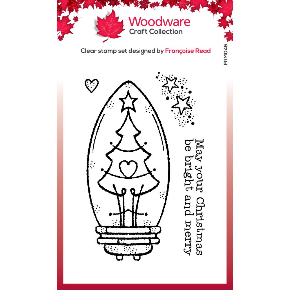 Woodware 3"X4" Clear Stamp: Tree Light Bulb (FRM045)