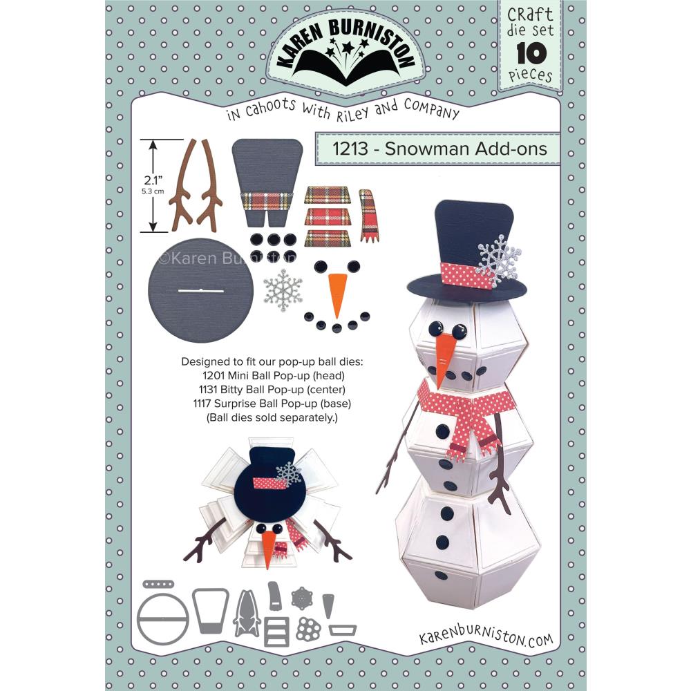 Karen Burniston Dies: Snowman Add Ons (KBR1213)