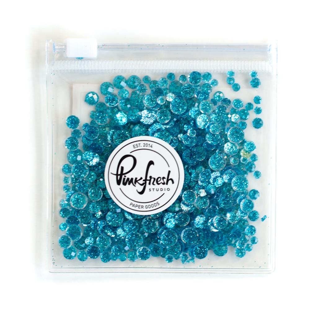 Pinkfresh Studio Glitter Drops Essentials: Lagoon (PFGDROPS098)