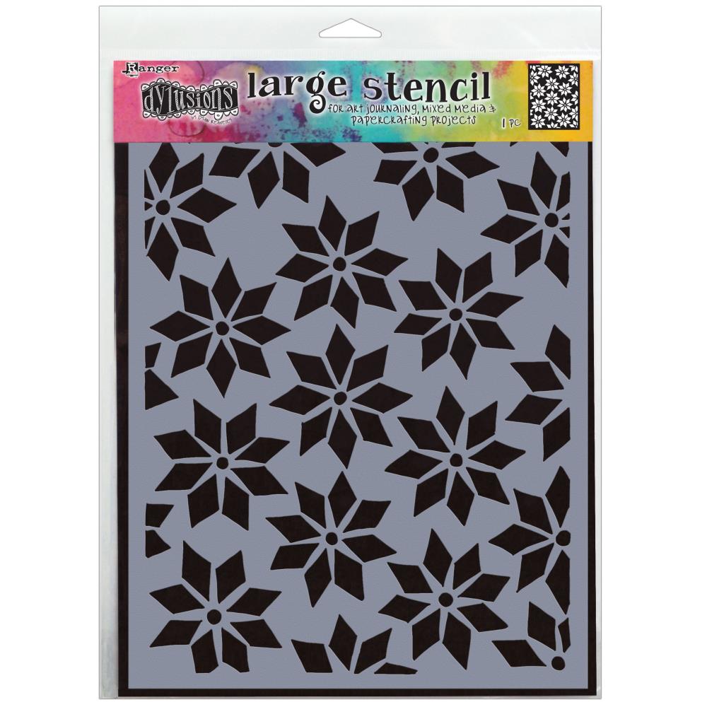 Dylusions 9"x12" Stencil: Star Flurry (DYSL81753)