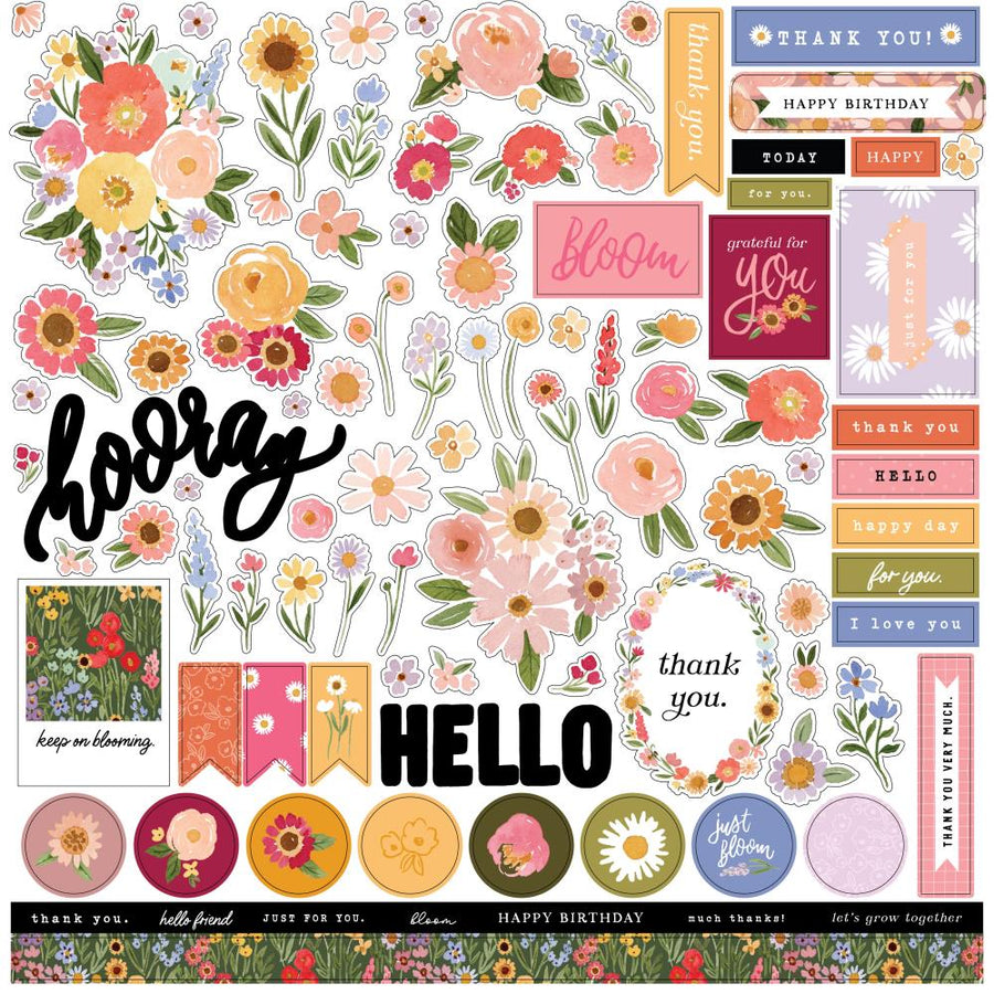 Carta Bella Happy Crafting 12x12 Cardstock Stickers: Elements (CR157014)