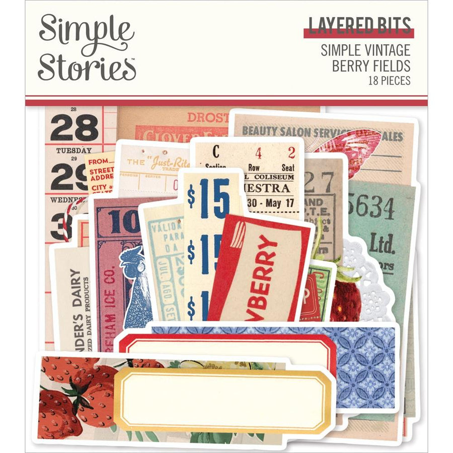 Simple Stories Wildflower Bits & Pieces Die-cuts, 67/pkg WIL19517 