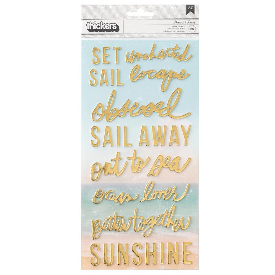 Heidi Swapp Set Sail Cardstock Stickers, 151/pkg HS021043 