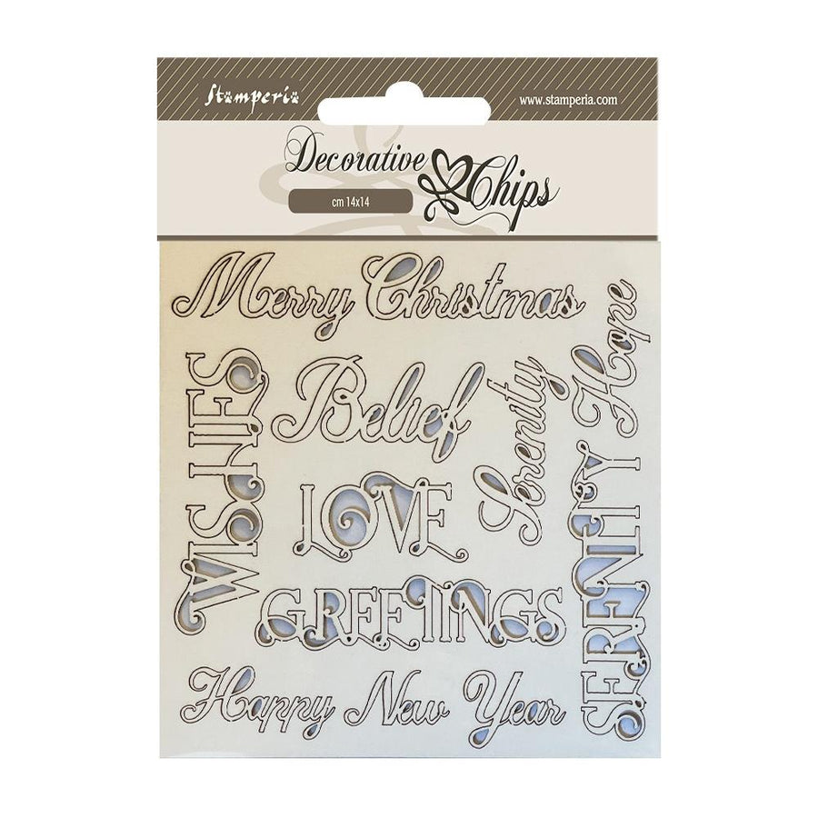Stamperia 5.5X5.5 Decorative Chips: Snowflakes (SCB174) – Only One Life  Creations