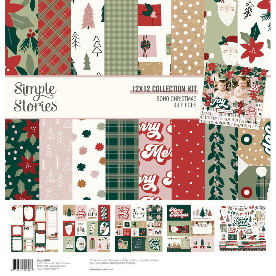 Simply Christmas - 12X12 Scrapbook Papers and Stickers Set – Country  Croppers