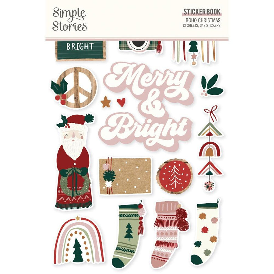 SIMPLE STORIES Boho Christmas 12x12 Paper: 4x6 Elements - Scrapbook  Generation
