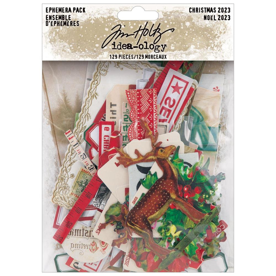 Tim Holtz Ideaology Baseboards + Transparencies Christmas