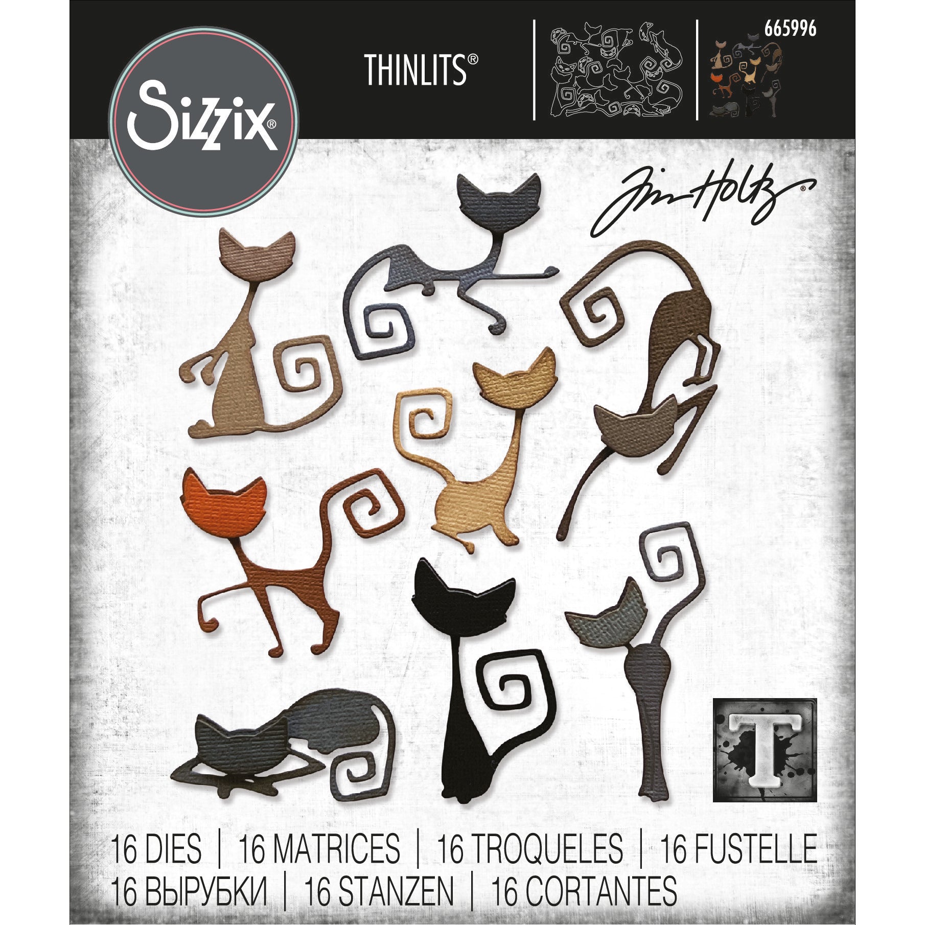 Sizzix Thinlits Die Set: Mischievous, by Tim Holtz (665996)