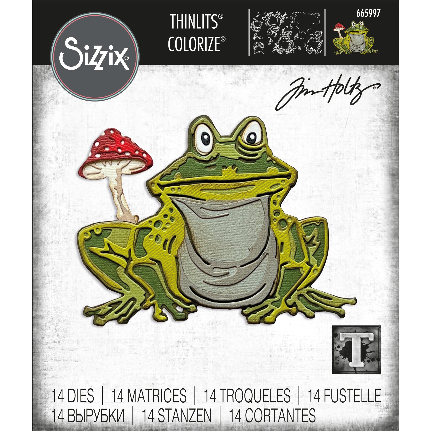 Sizzix Thinlits Die Set: Myron Colorize, by Tim Holtz (665997)
