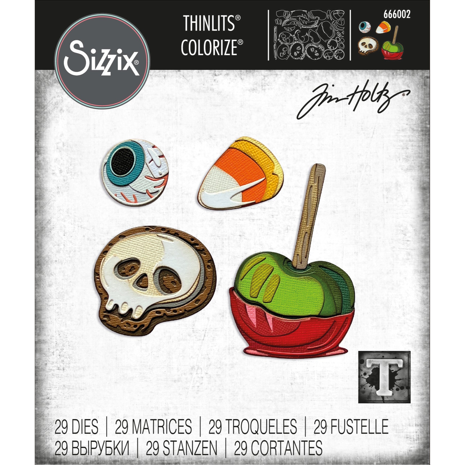 Sizzix Thinlits Die Set: Trick or Treat Colorize, by Tim Holtz (666002)