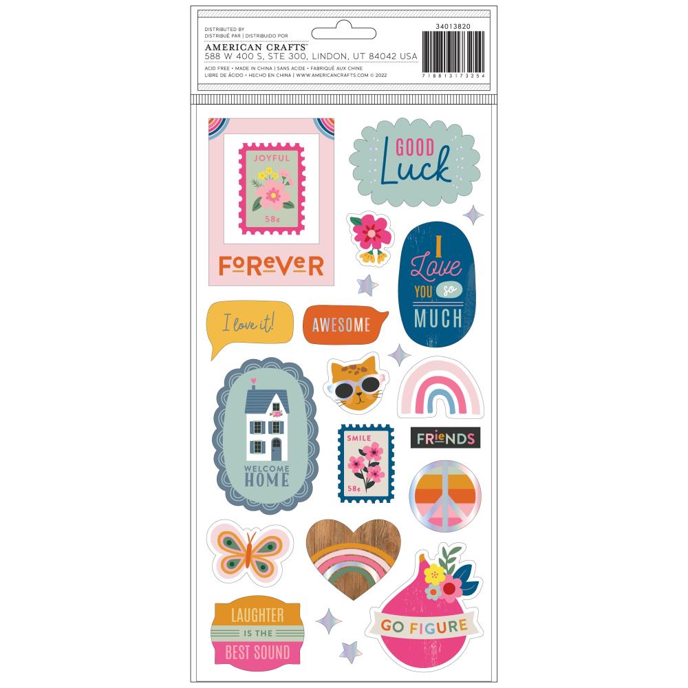 Jen Hadfield LIve and Let Grow Mini Puffy Sticker Hearts — Redefined  Kreative