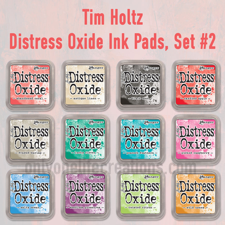 Distress Oxide Ink Pads, Set 5 late 2018, by Tim Holtz, All 12