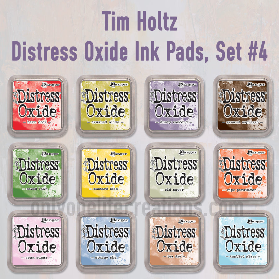 Tim Holtz Distress Oxide Ink Pad Bundle - 2018 Release - Warm and Neutral  Tones - 6 Ink Pad Set