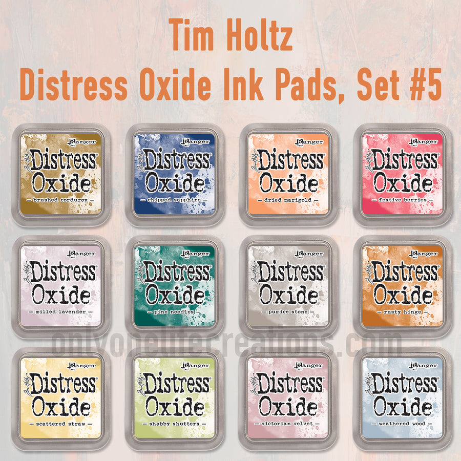Tim Holtz - Color of The Month Distress Ink Pad Bundle #1 - January,  February, March, April - Tim Holtz Distress Ink Color of The Month Ink Pad  Set 1