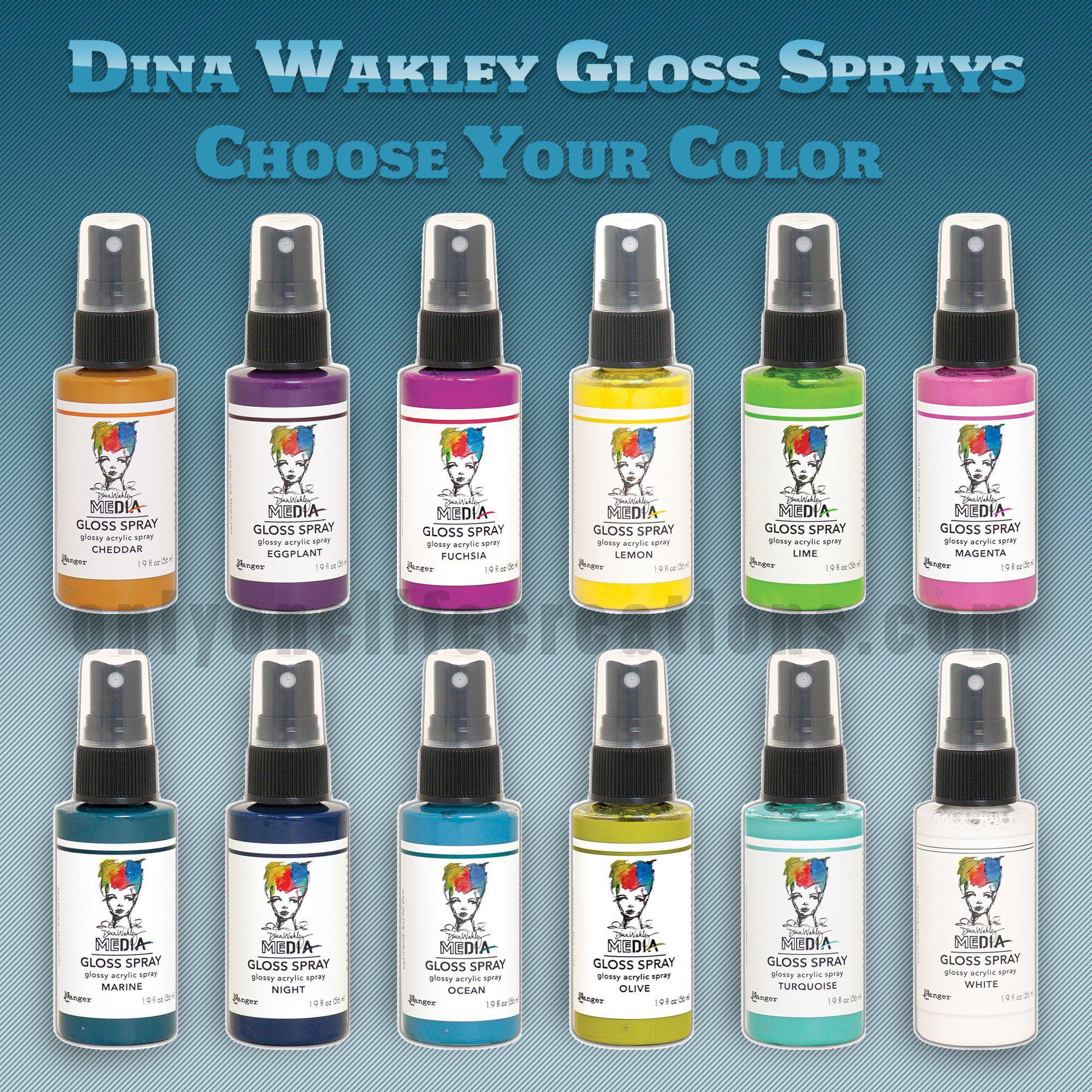 Dina Wakley Media Gloss Sprays, Choose Your Color
