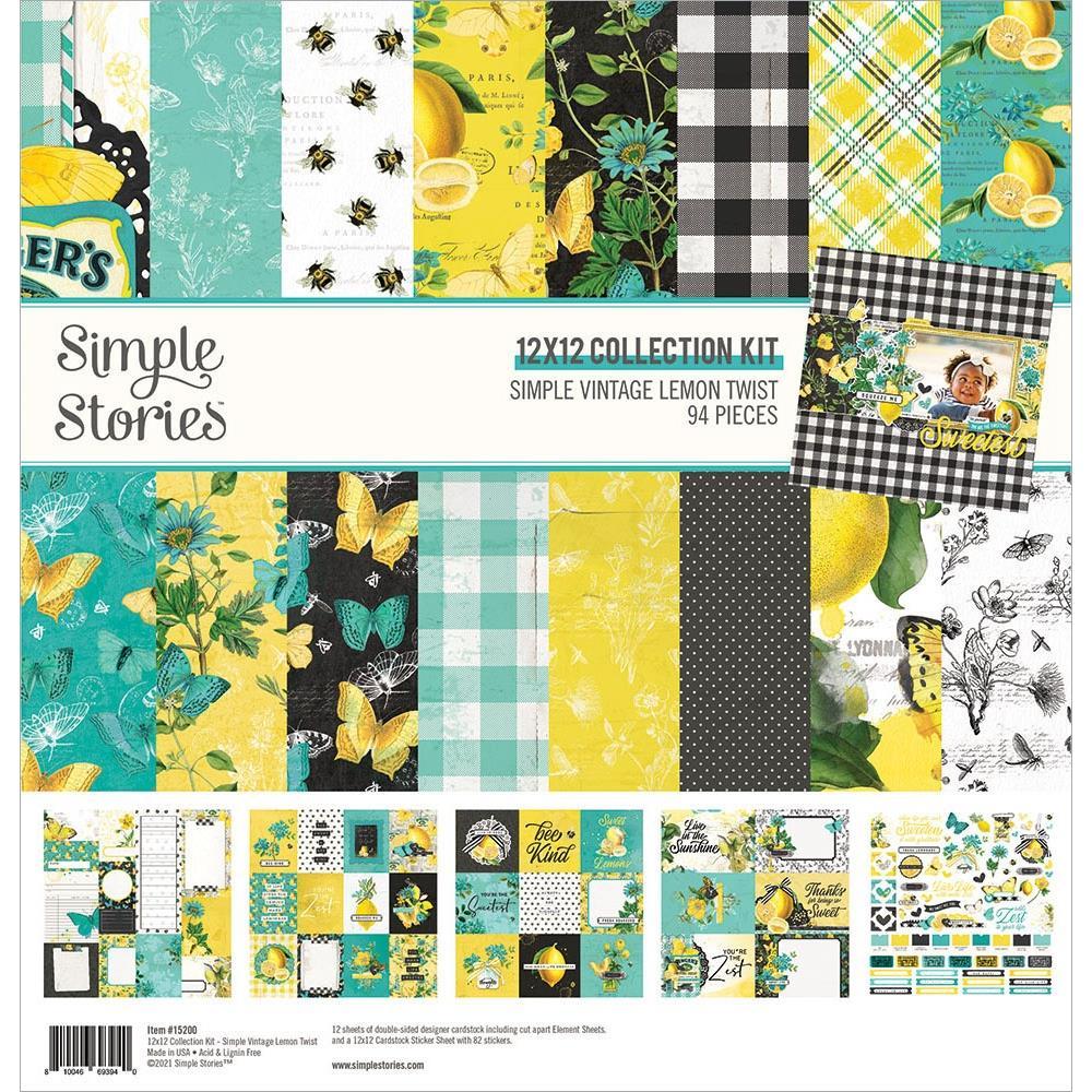 Simple Stories Simple Vintage Lemon Twist 12"x12" Collection Kit (LT15200)