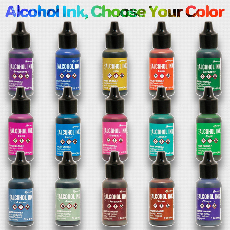 Ranger Tim Holtz Bundle Alcohol Ink x 24 Colors Metallic Mixatives