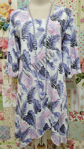 Lilac Printed Top GD0258