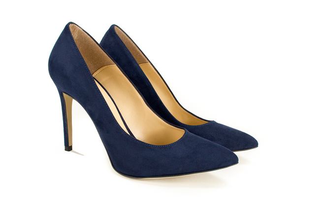 high heels dark blue