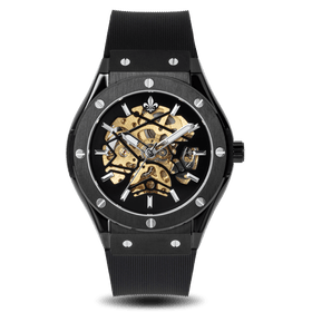 Prague Skeleton Automatic Deluxe | Black | Ralph Christian Watches