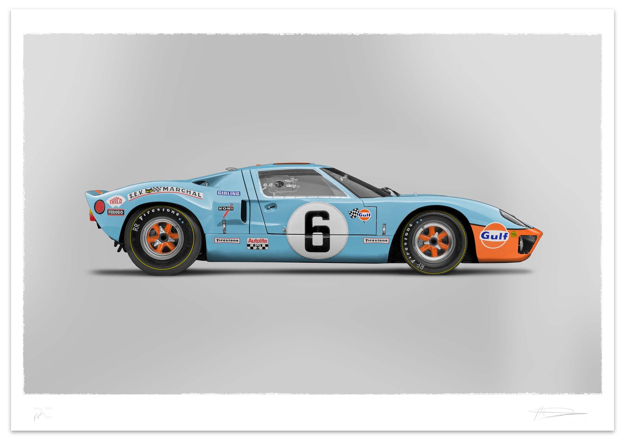 Ford GT40 Fine Art Edition Print