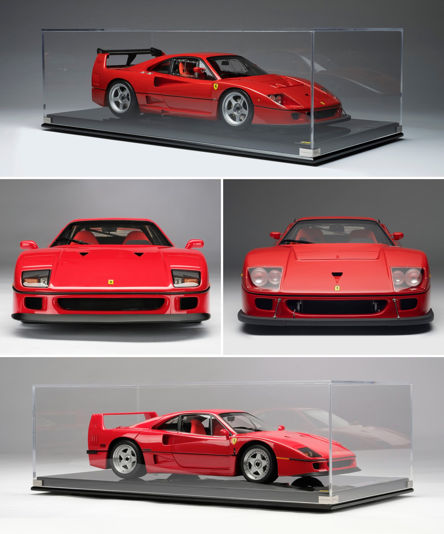 Ferrari F40 US Specification at 1:8 scale and Ferrari F40 Competizione at 1:8 scale